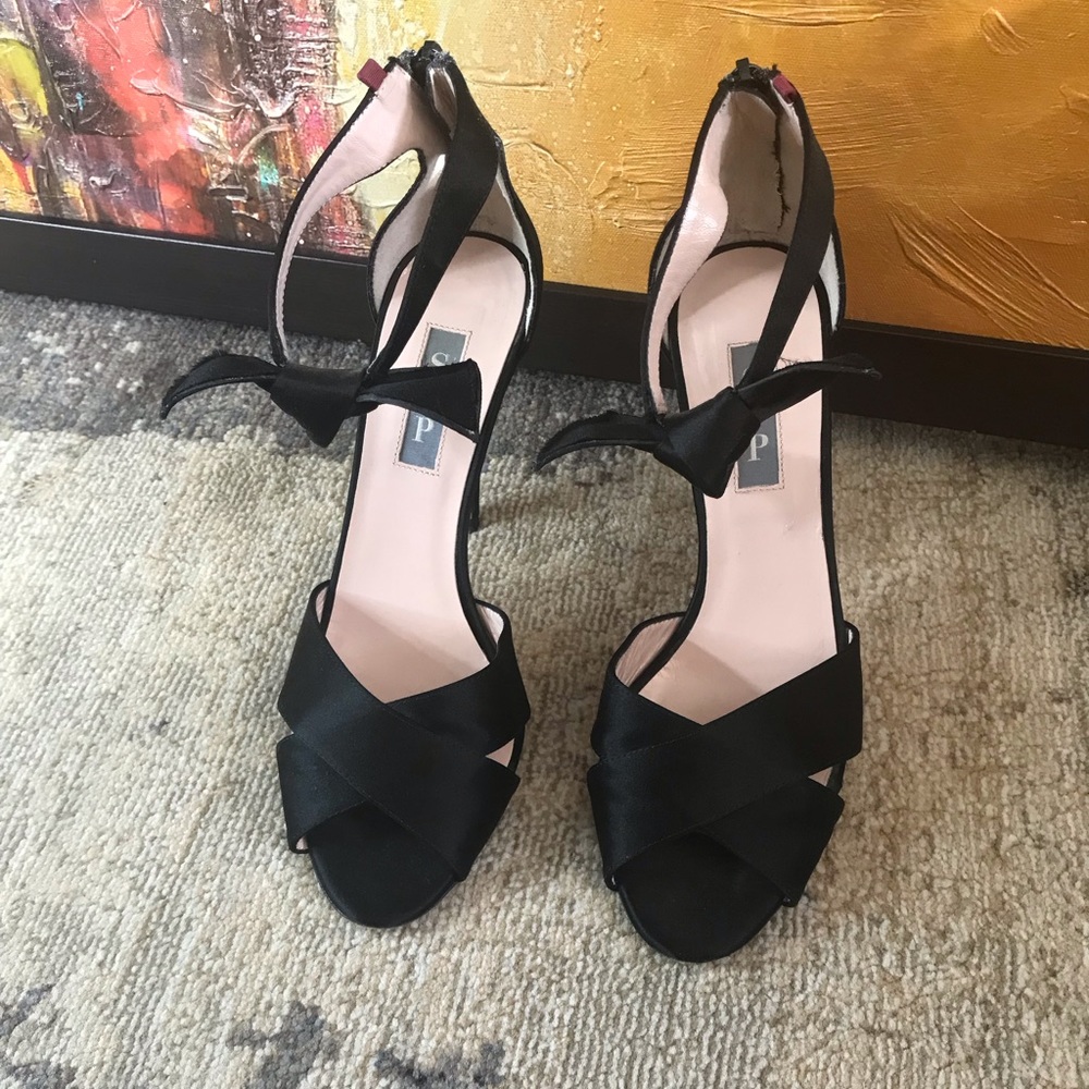 SJP by Sarah Jessica Parker
Buckingham Satin Ankle-Tie Sandal - Picture 8 of 16